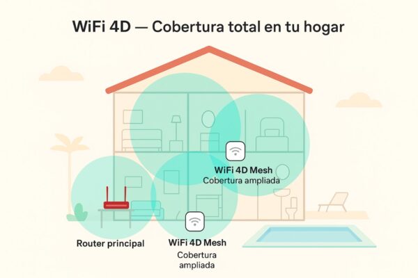 WiFi 4D: conectividad total en todos los rincones de tu hogar